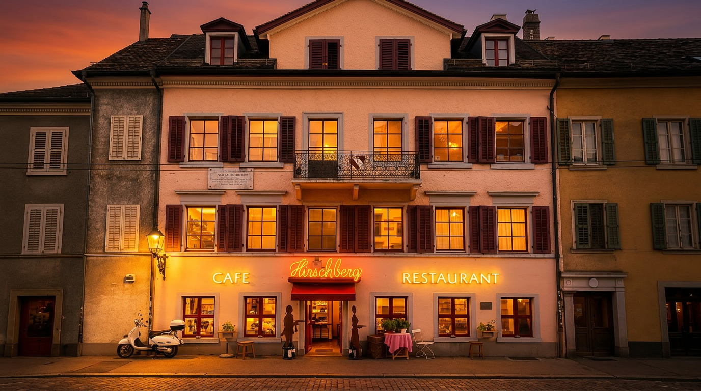 Fassade des Restaurant Hirschberg in Zürich