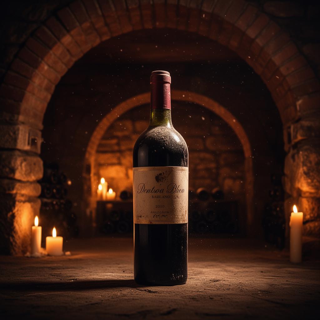 Privater Weinkeller mit gedeckter Tafel